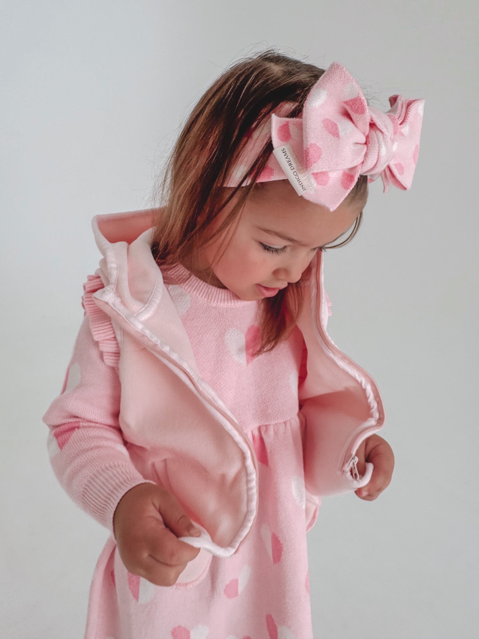 Hooded Vest - Baby Pink