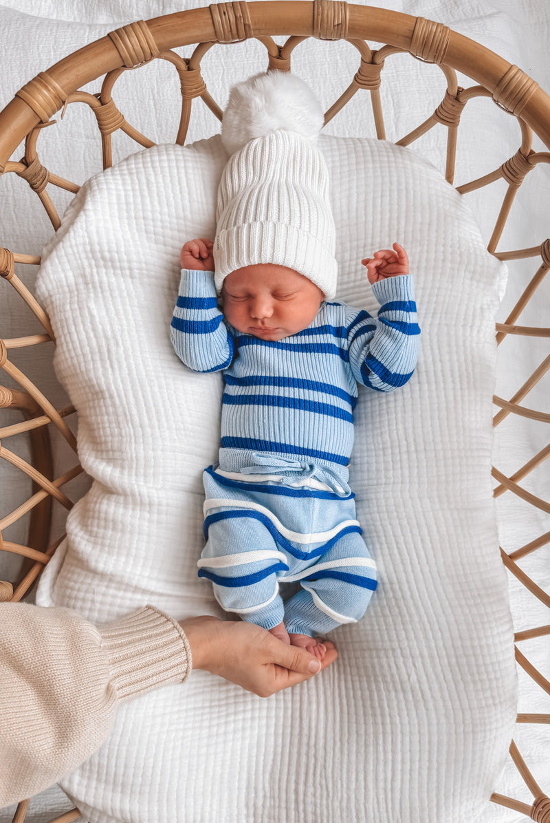 Alfie Blue Stripe Bodysuit