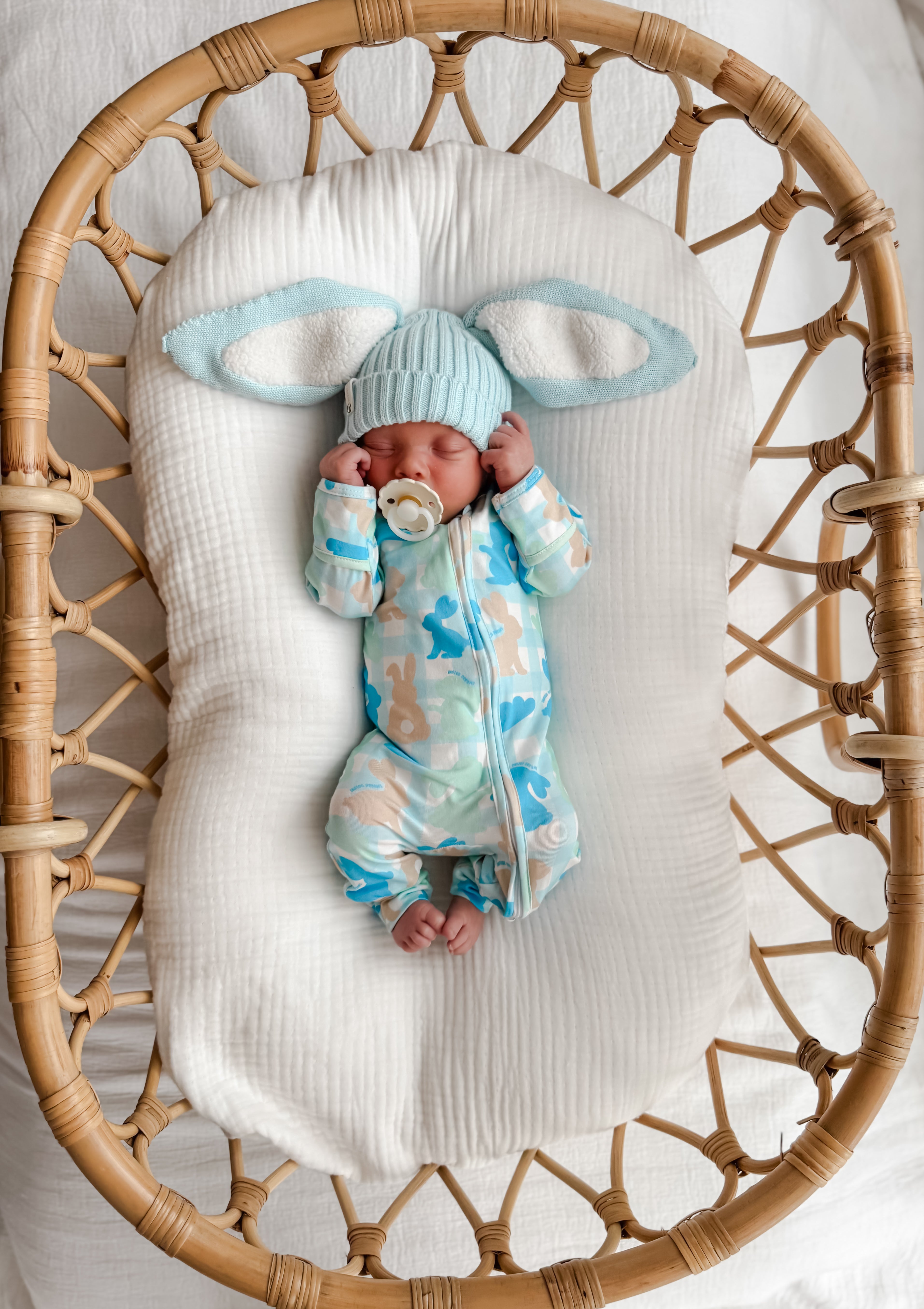 Sherpa Bunny Beanie - Sky