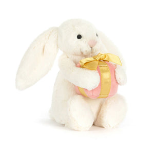 JELLYCAT BASHFULL BUNNY WITH PRESENT - SMALL