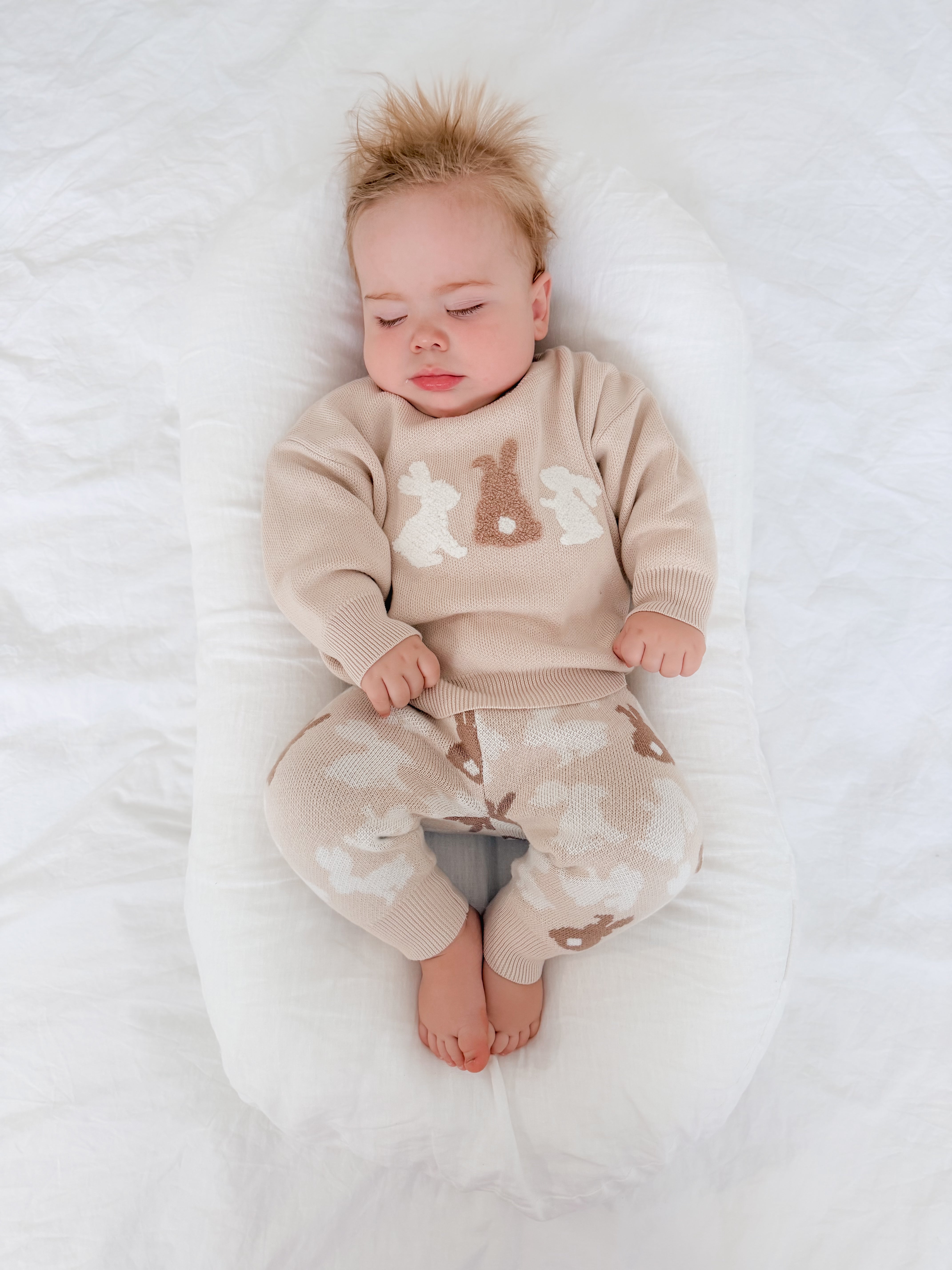 Bunny Boucle Jumper - Biscuit