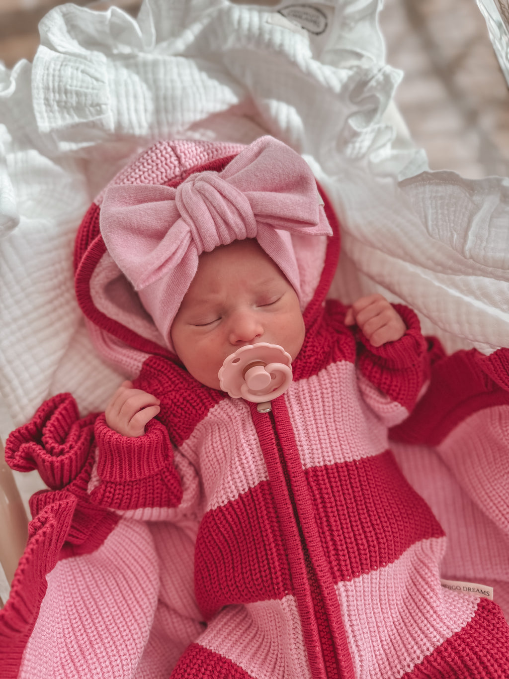 Raspberry Knit Headband