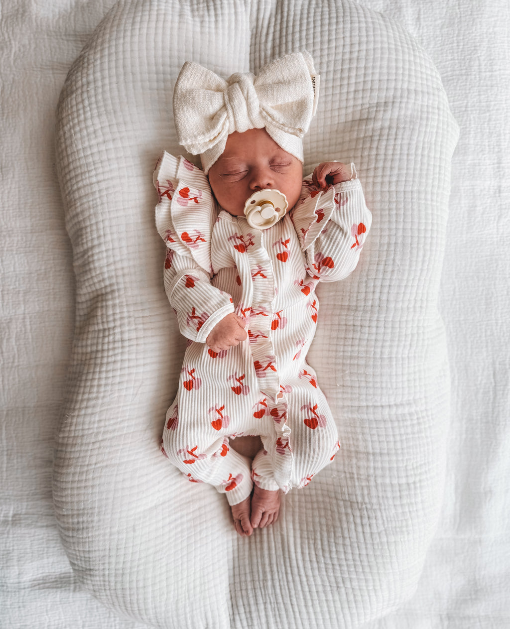 Cherry Ruffle Romper