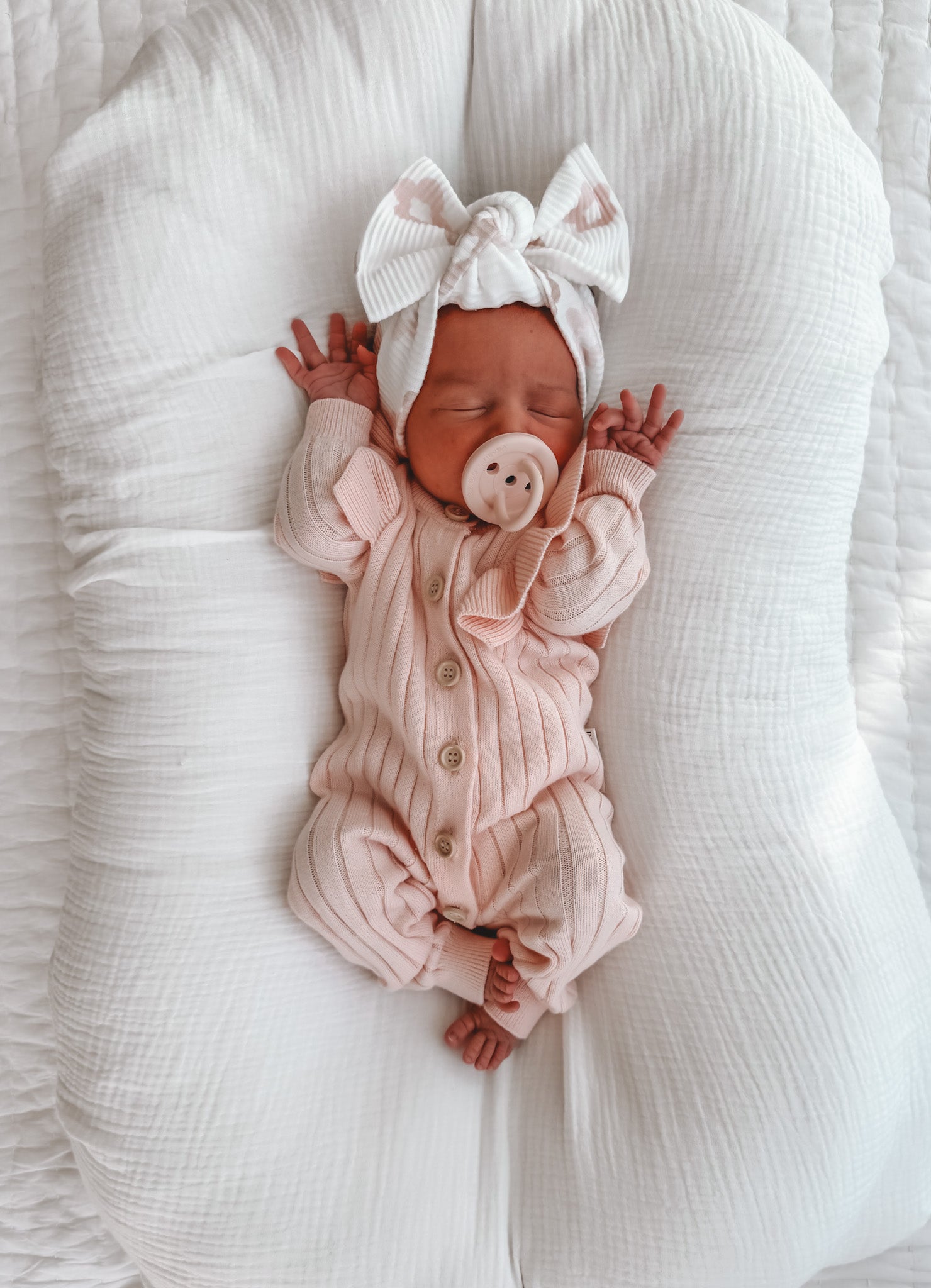 Frill Romper Soft Pink