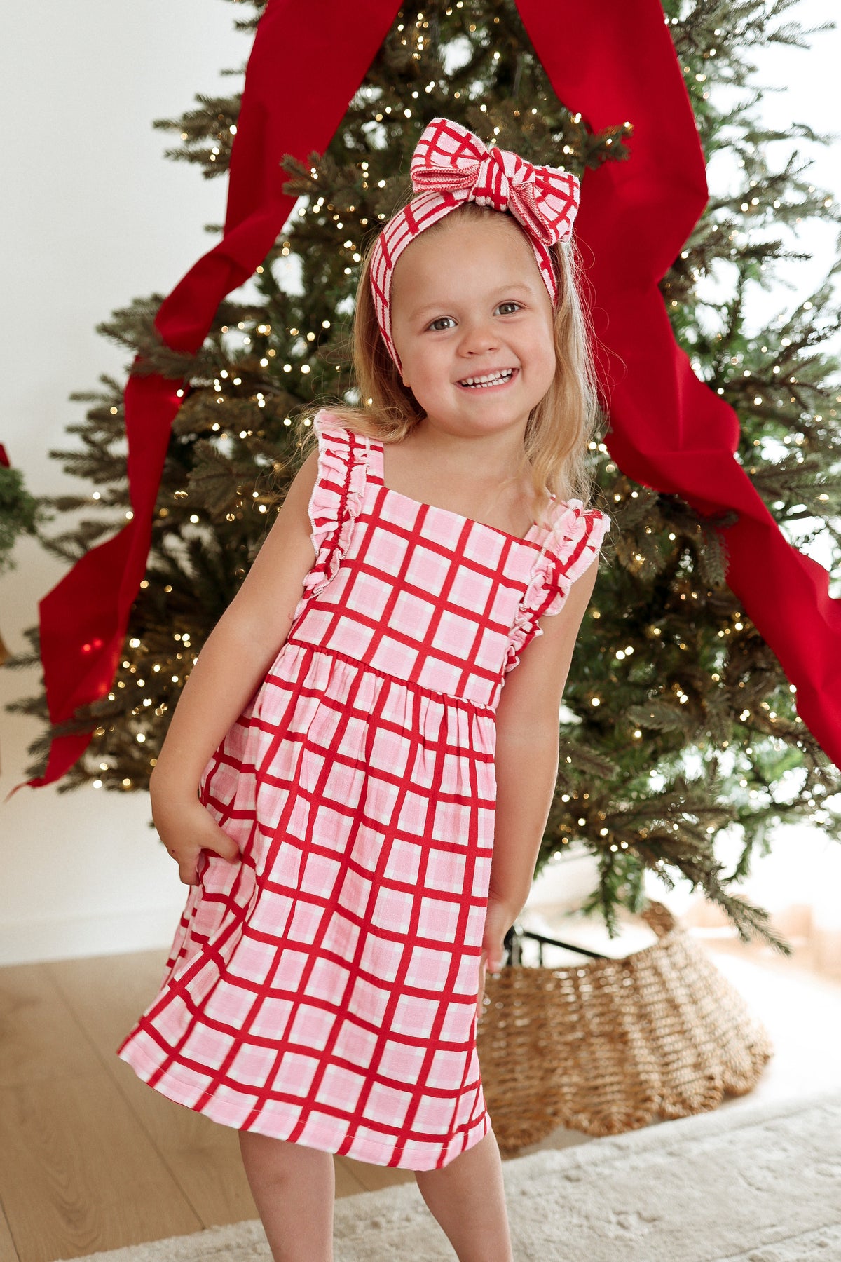 Candy Check Frill Dress