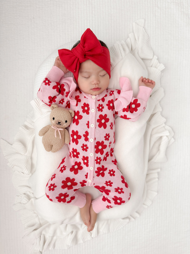 Red Knit Headband