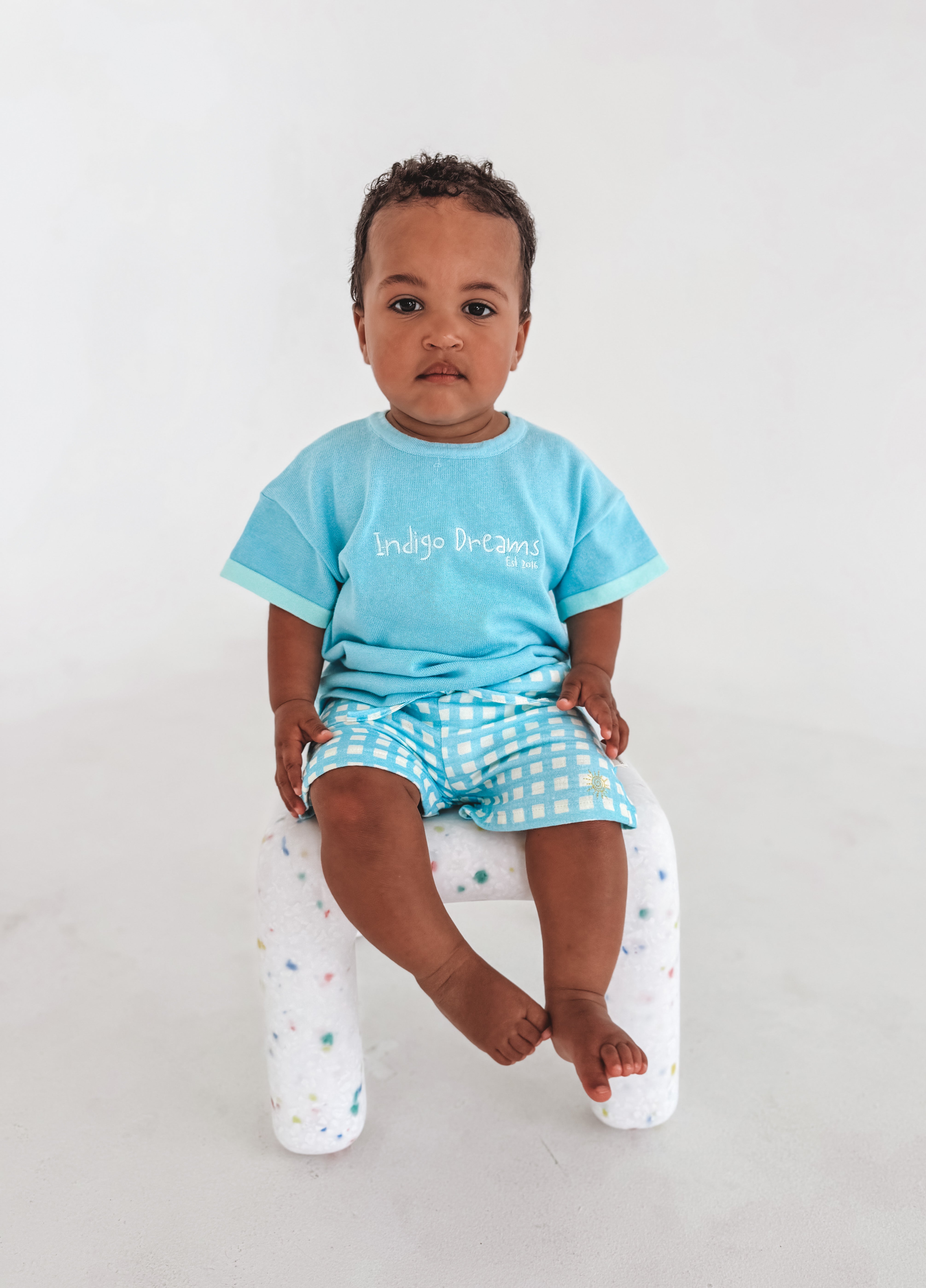 Gingham Gauze Shorts