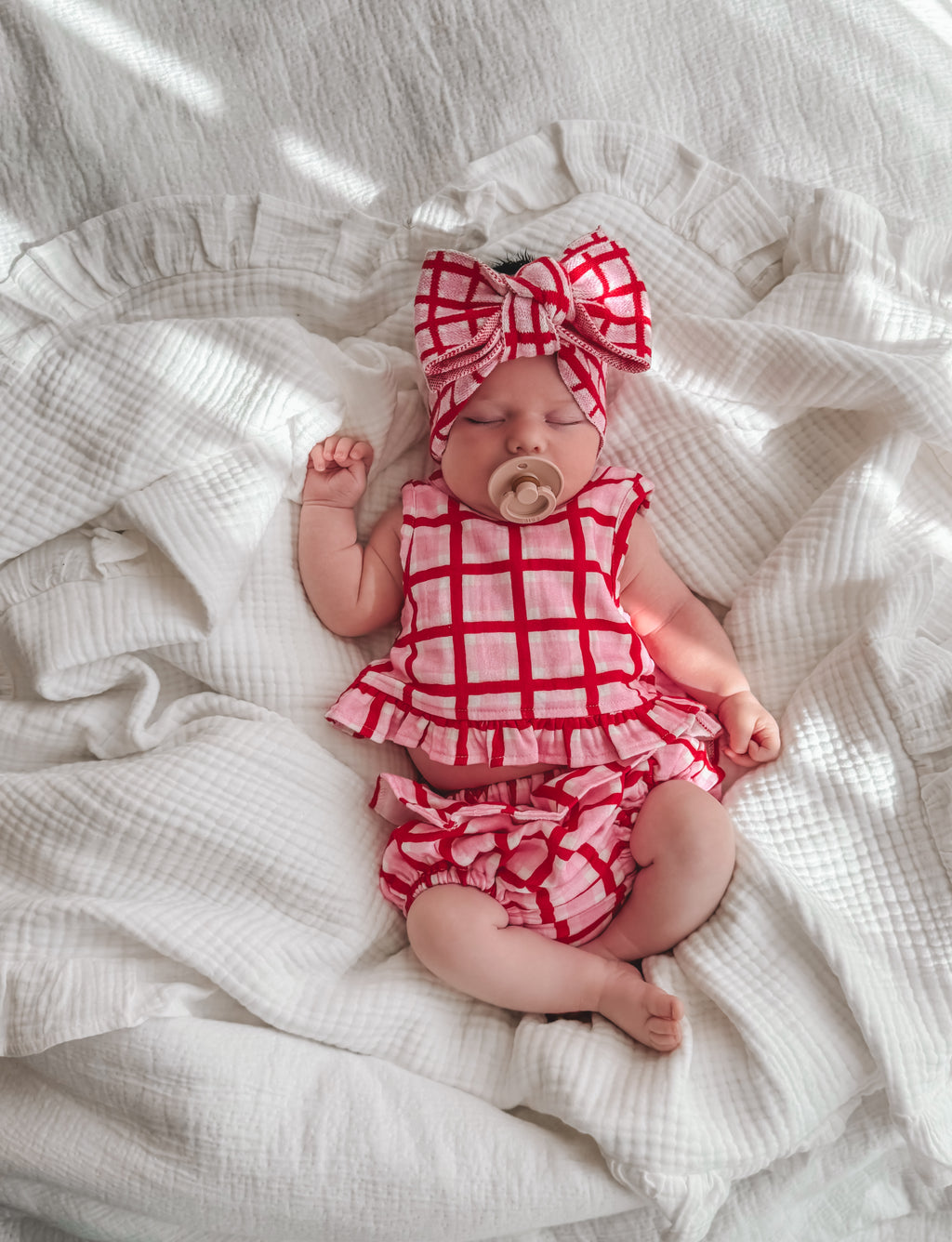 Candy Check Knit Headband