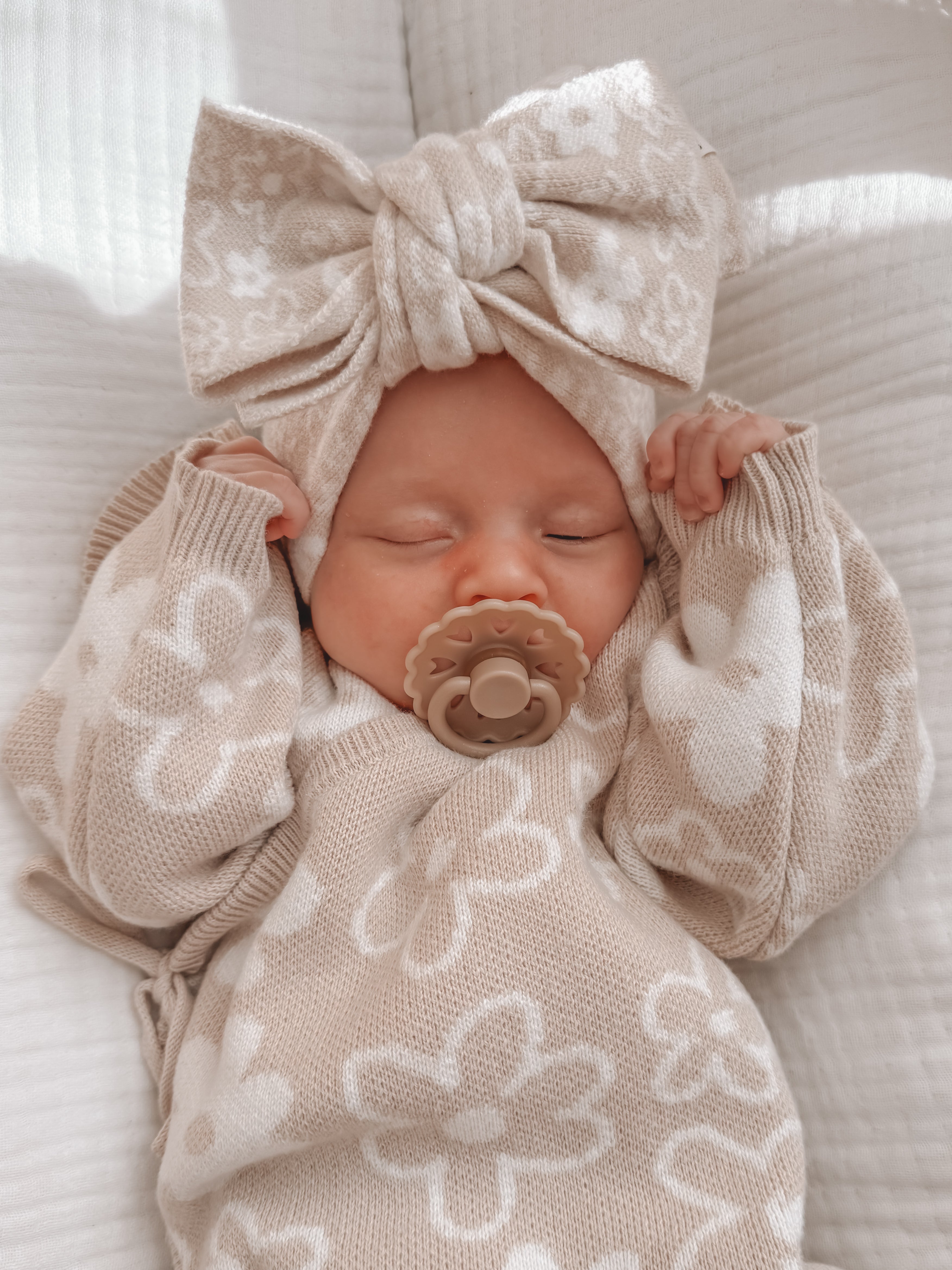 Romy Knit Headband - Almond