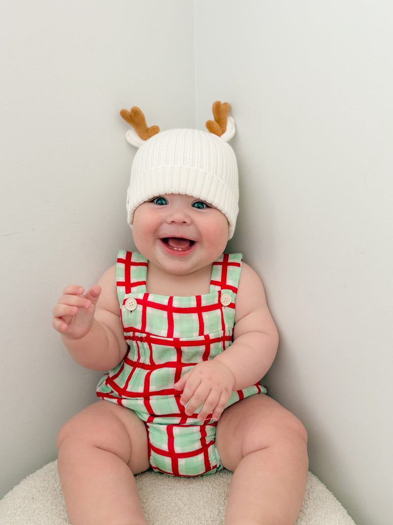 Peppermint Check Summer Romper