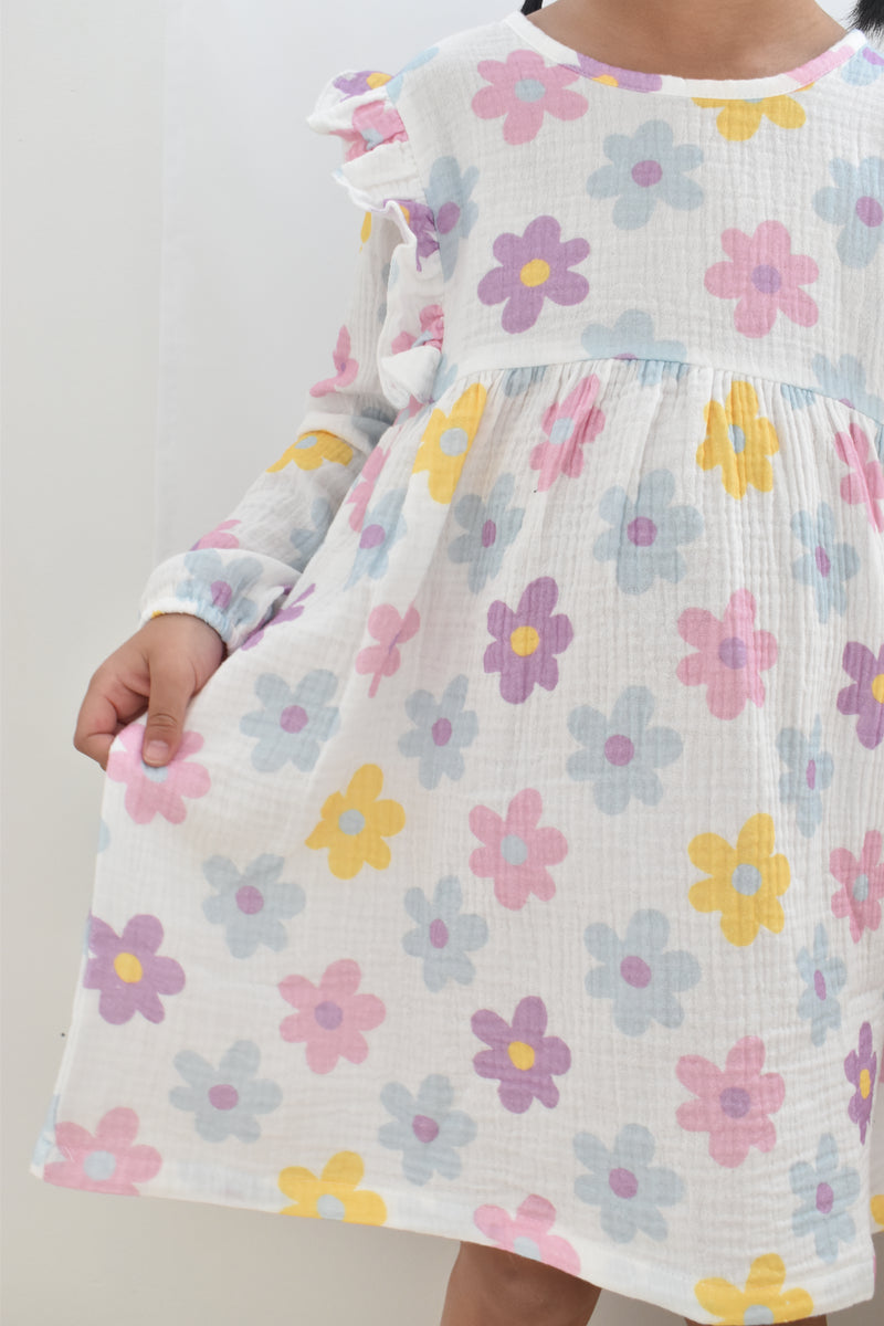 Goldie Gauze Frill Dress