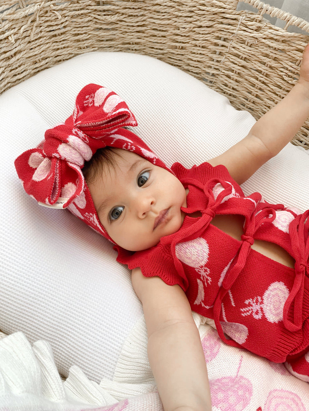 Lollipop Lane Knit Headband - Red