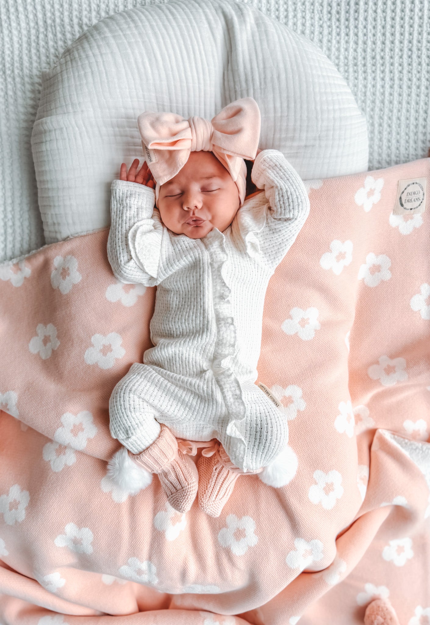 Soft Pink Knit Headband