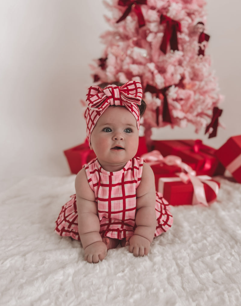 Candy Check Knit Headband