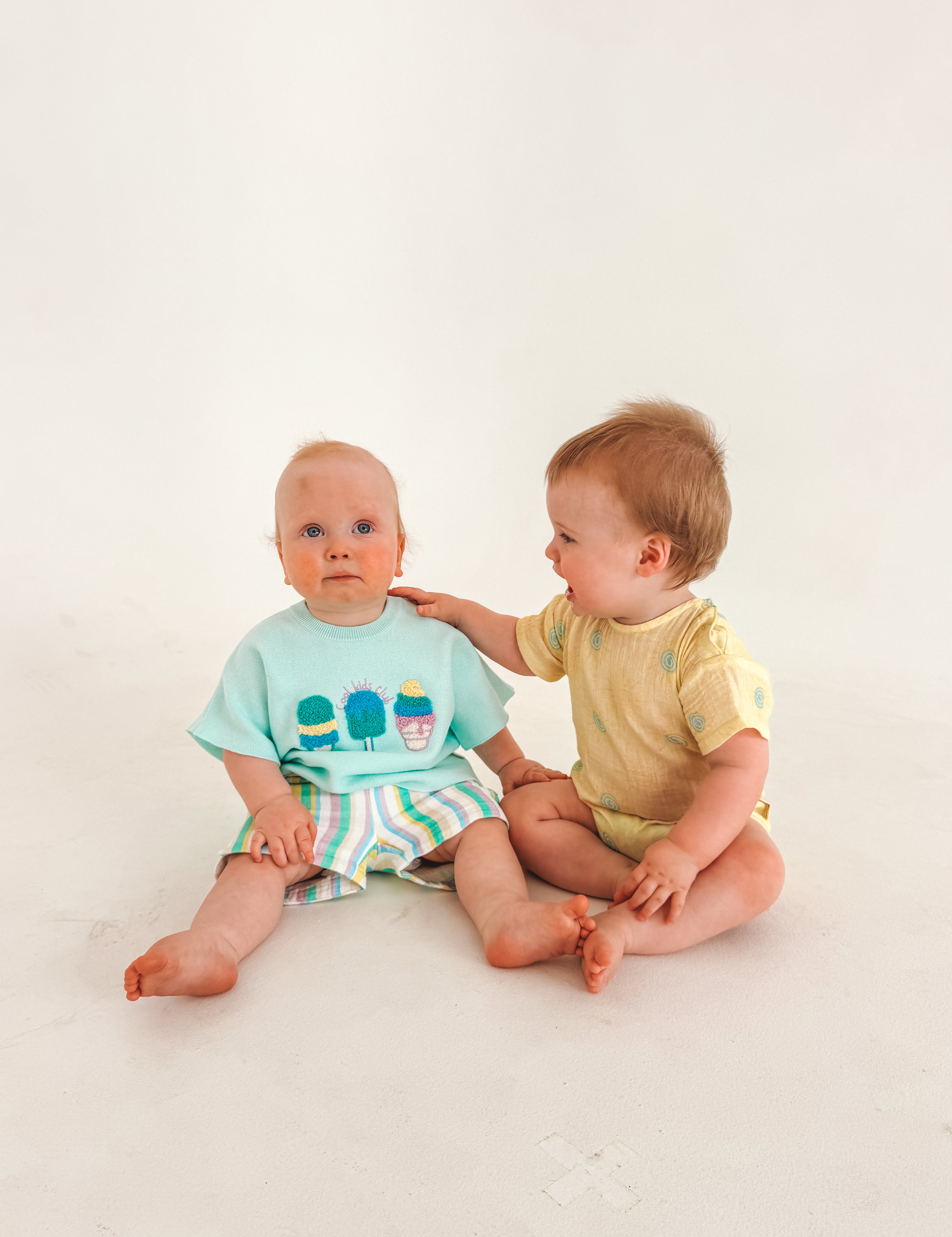 Cool Kids Club Raw Edge Tee - Seafoam Mint
