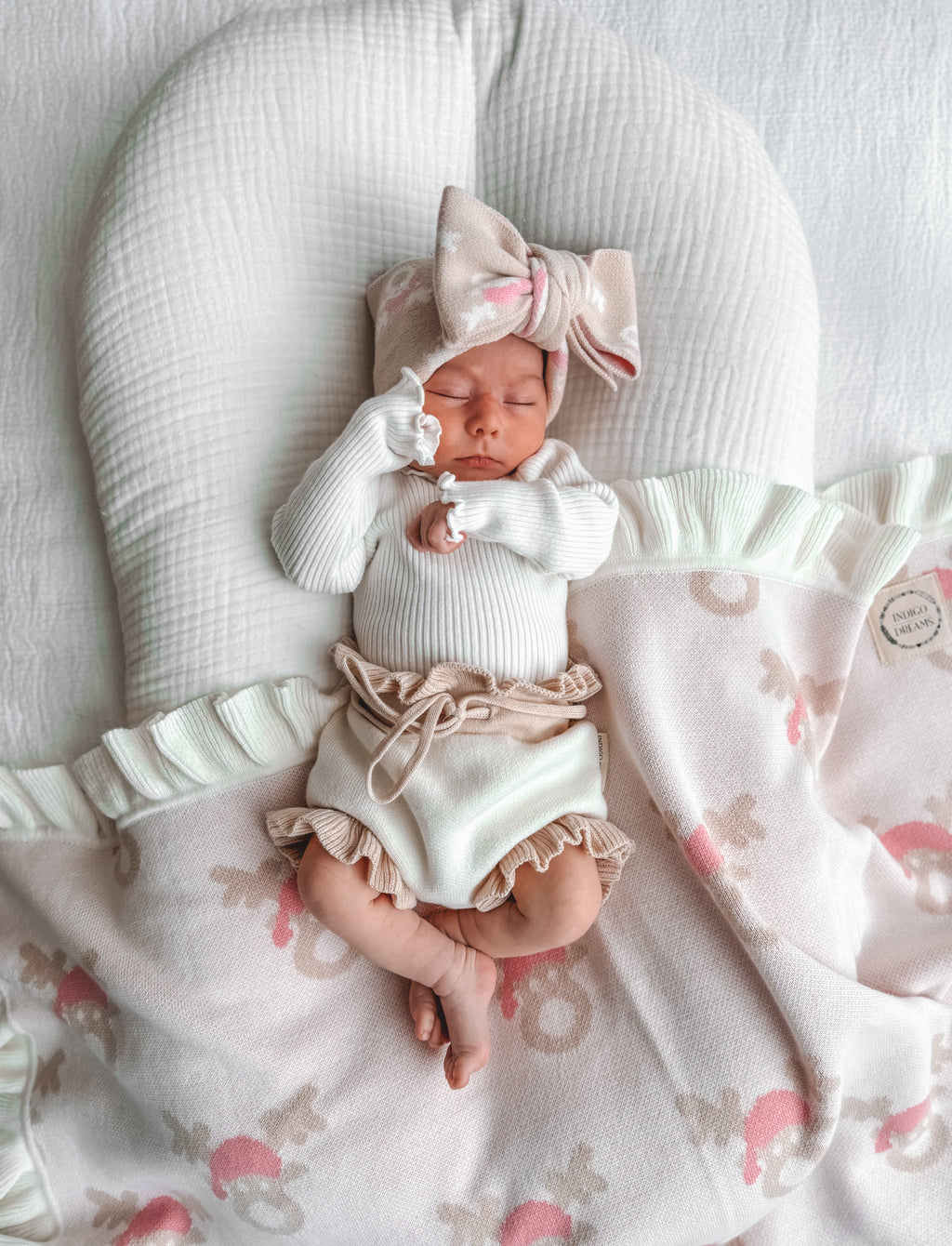 Oat Reindeer Knit Headband