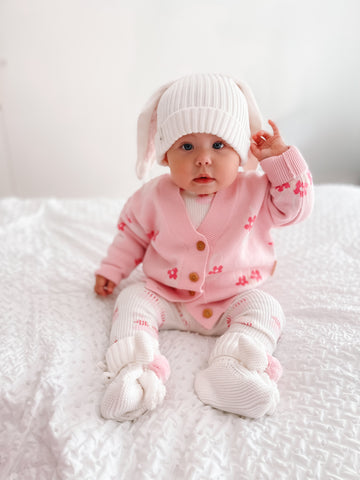 Soft Pink Stripe Romper