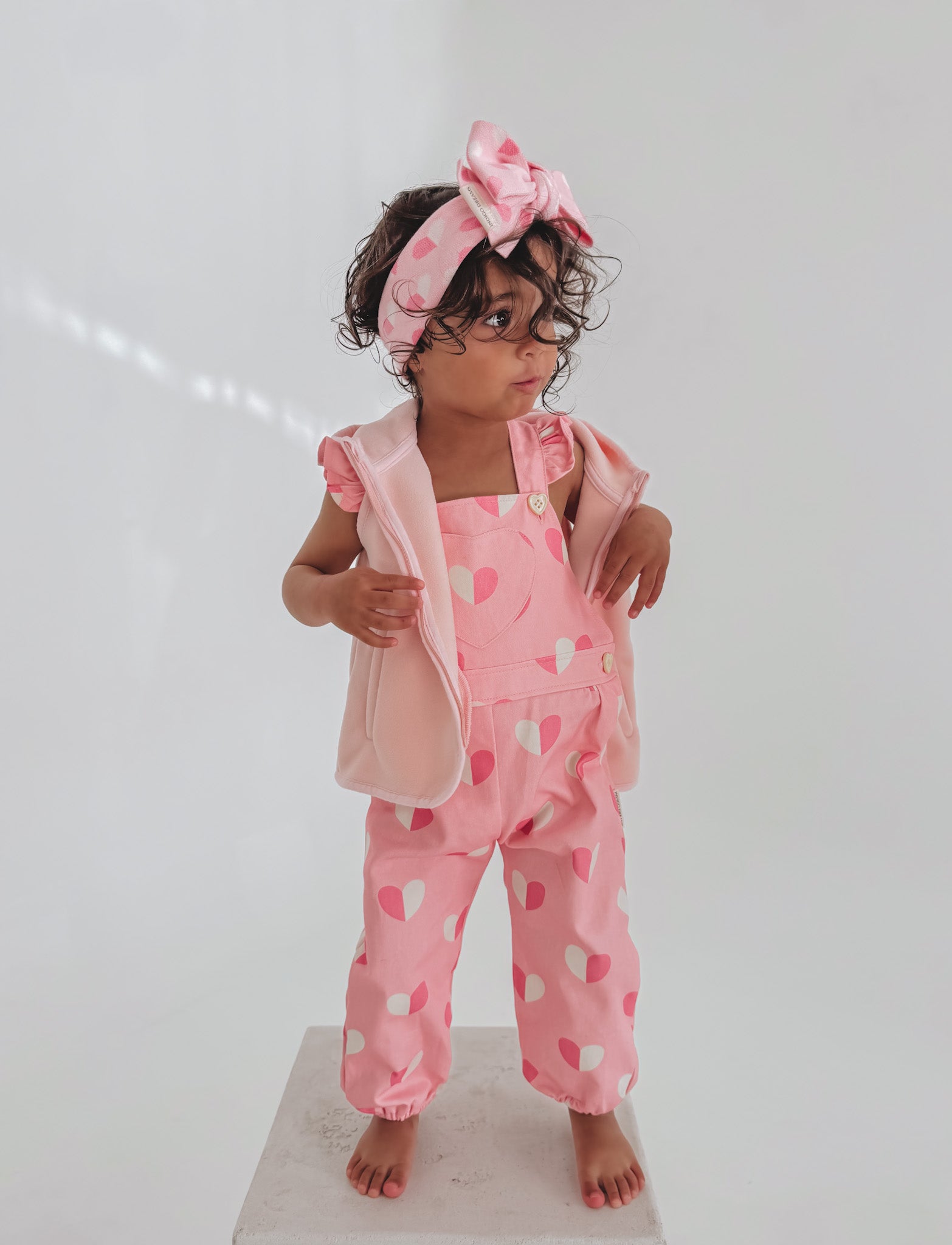 Hooded Vest - Baby Pink