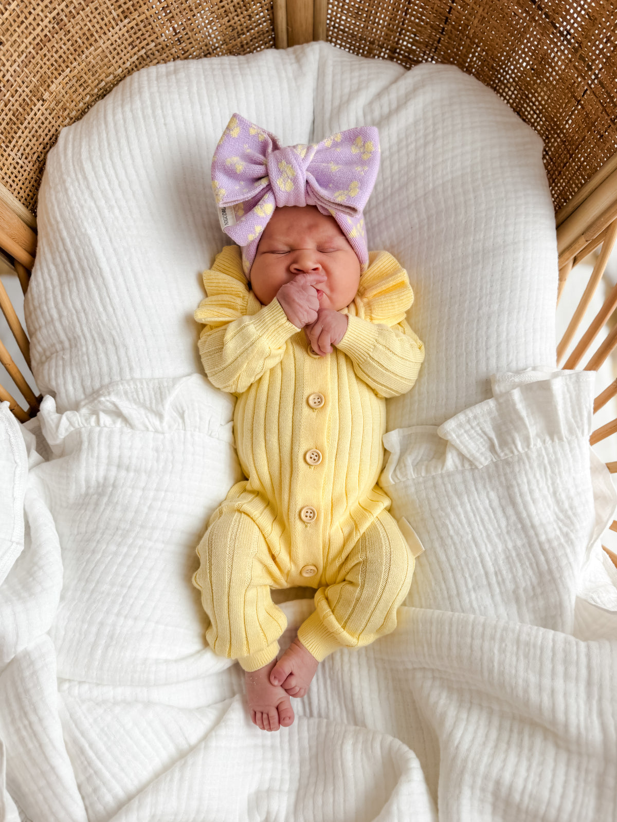 Frill Romper - Daffodil