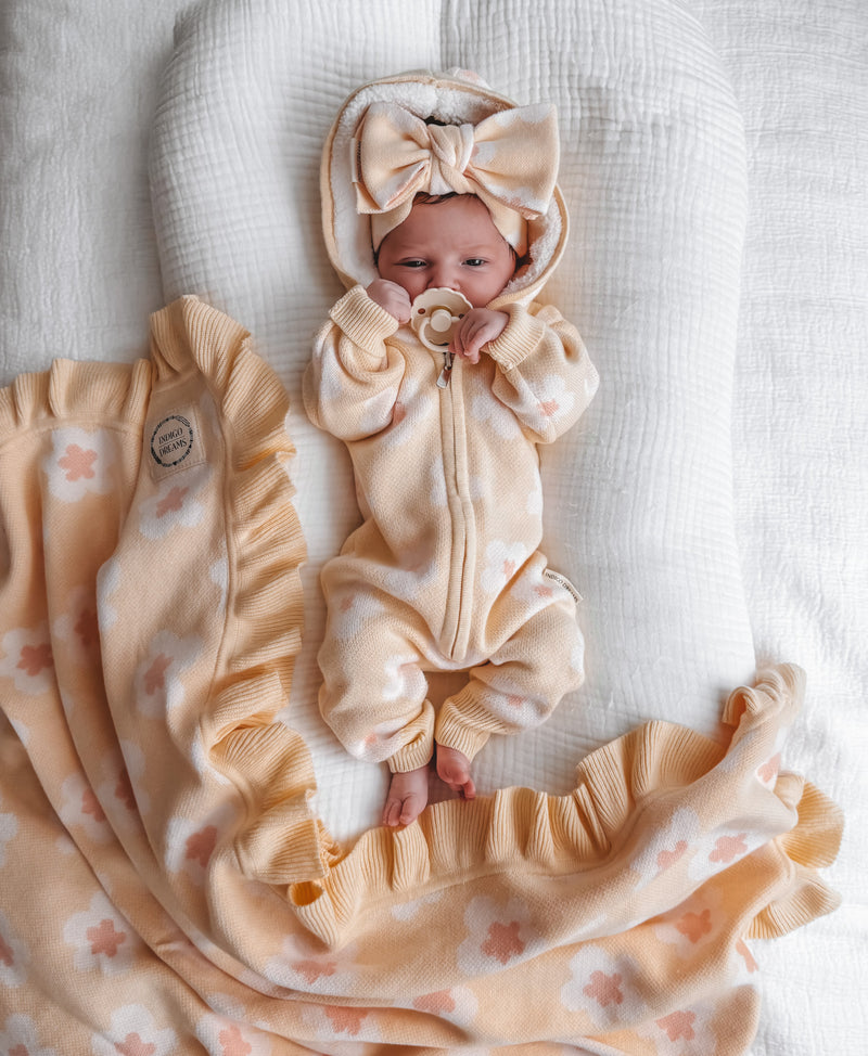 Daisy Sherpa Hooded Romper