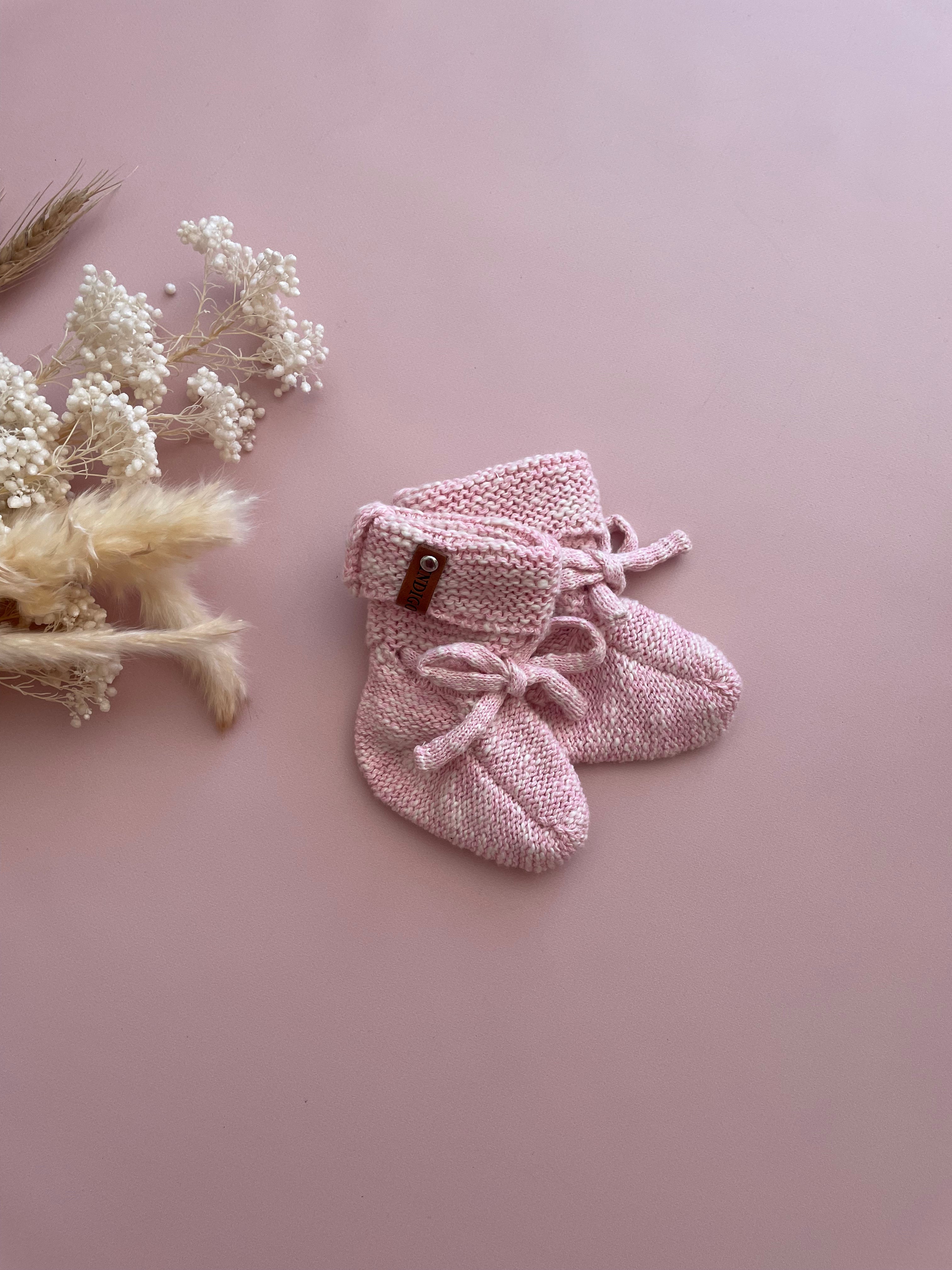Blush Textured Booties