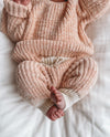 Frill Soft Pink Knit Bodysuit