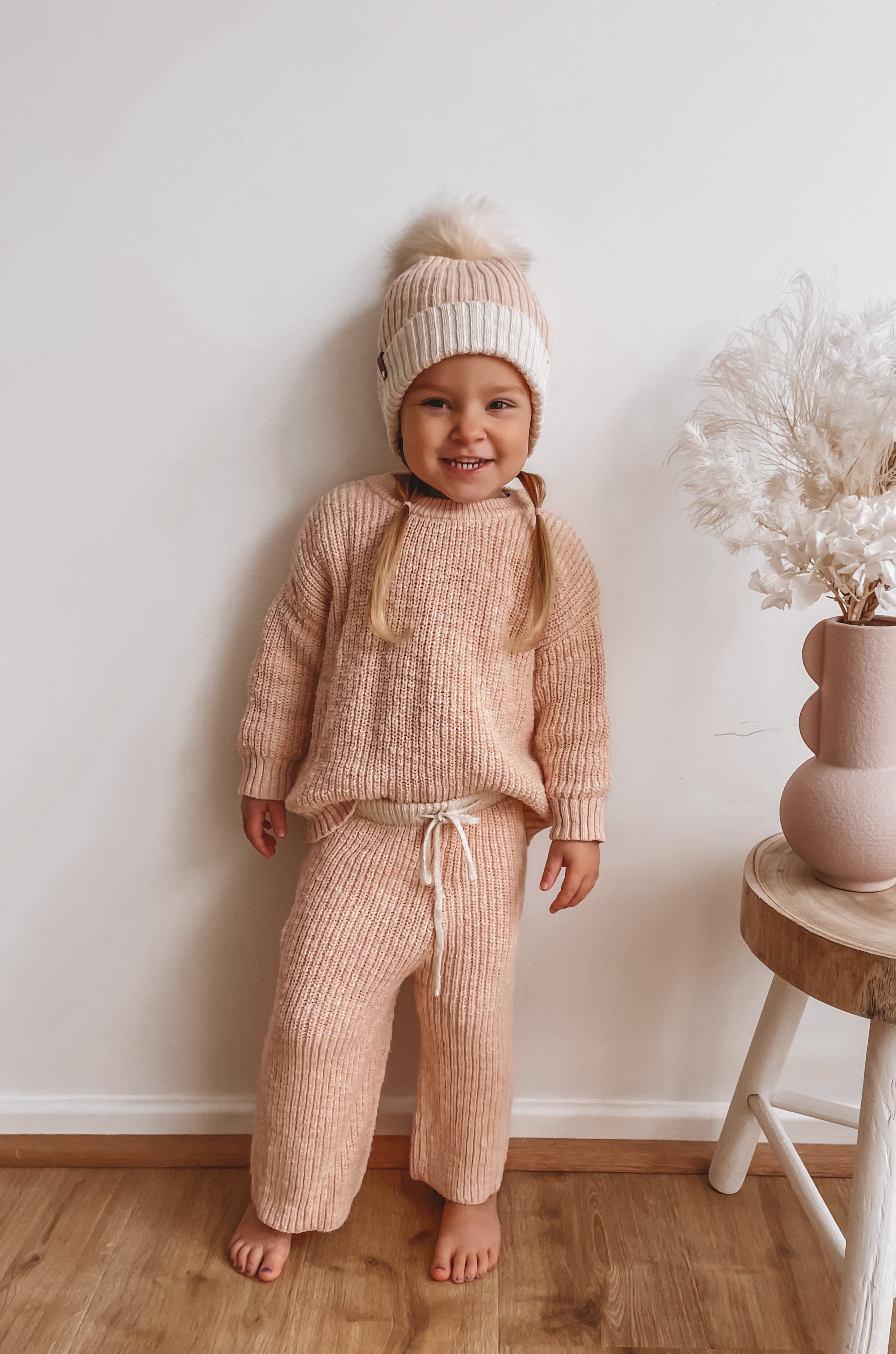 Coral Pink | Sand Beanie