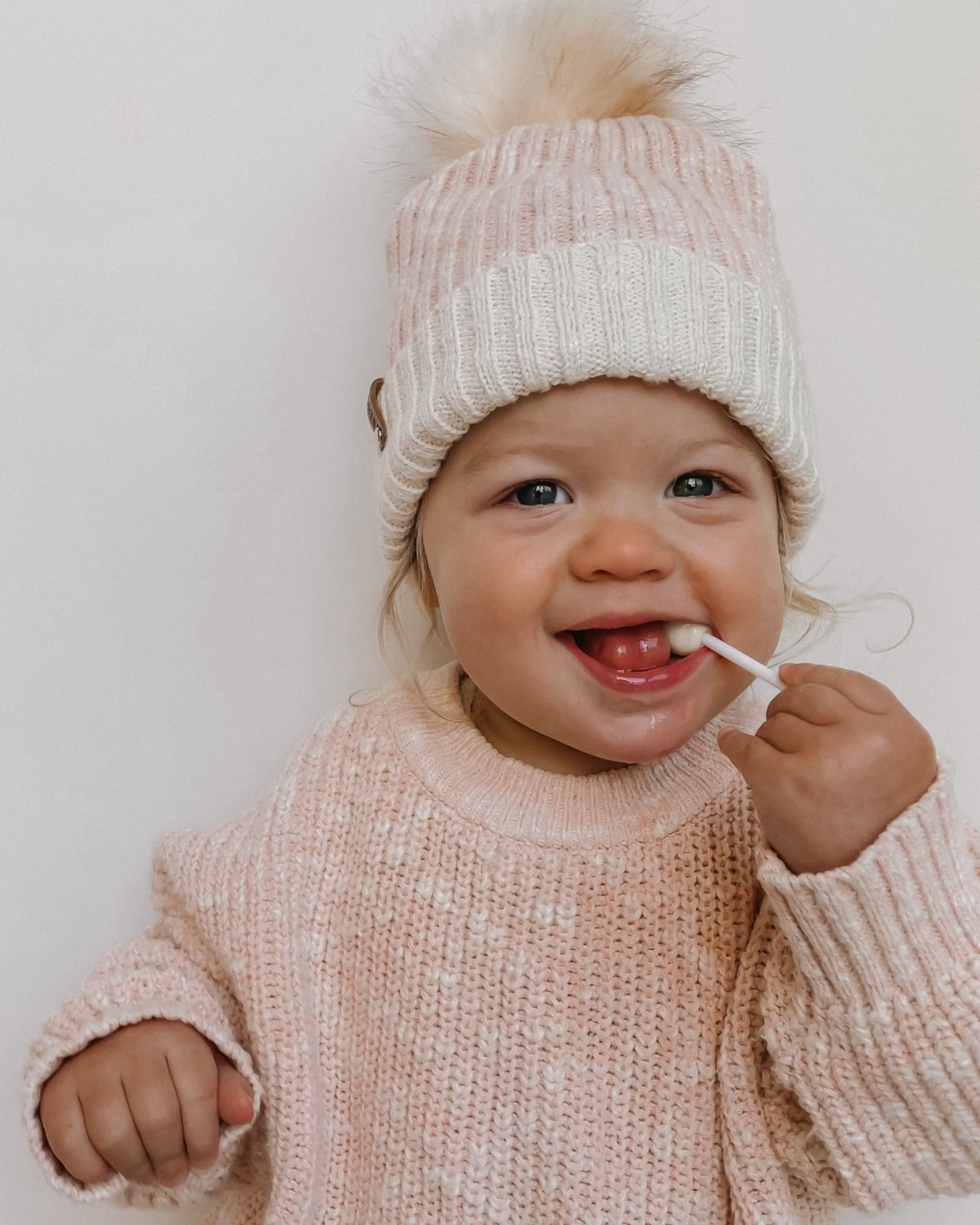 Coral Pink | Sand Beanie