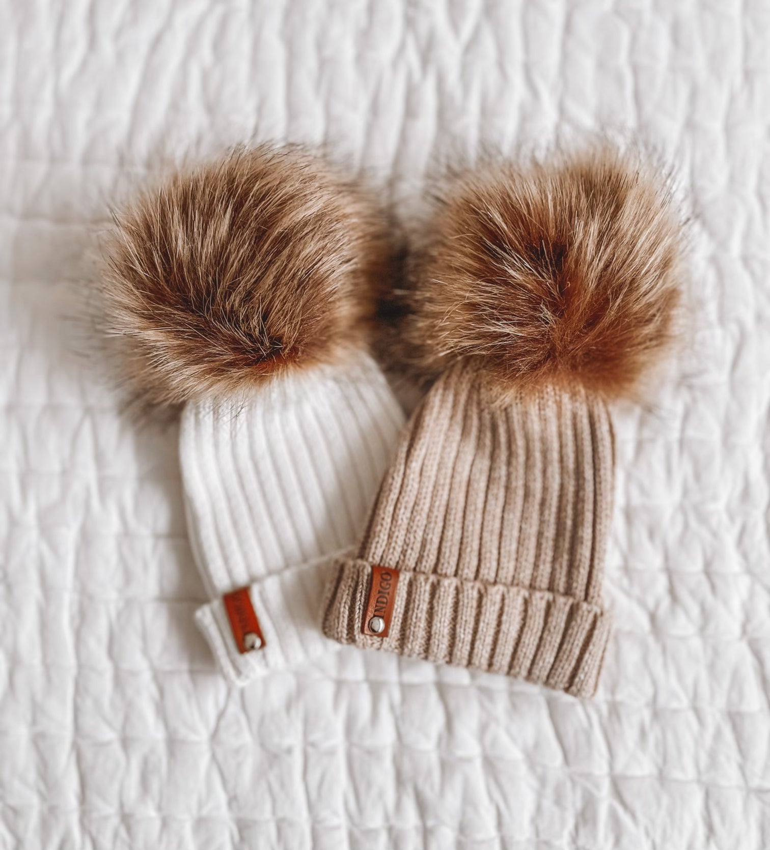 Vanilla Pom Beanie