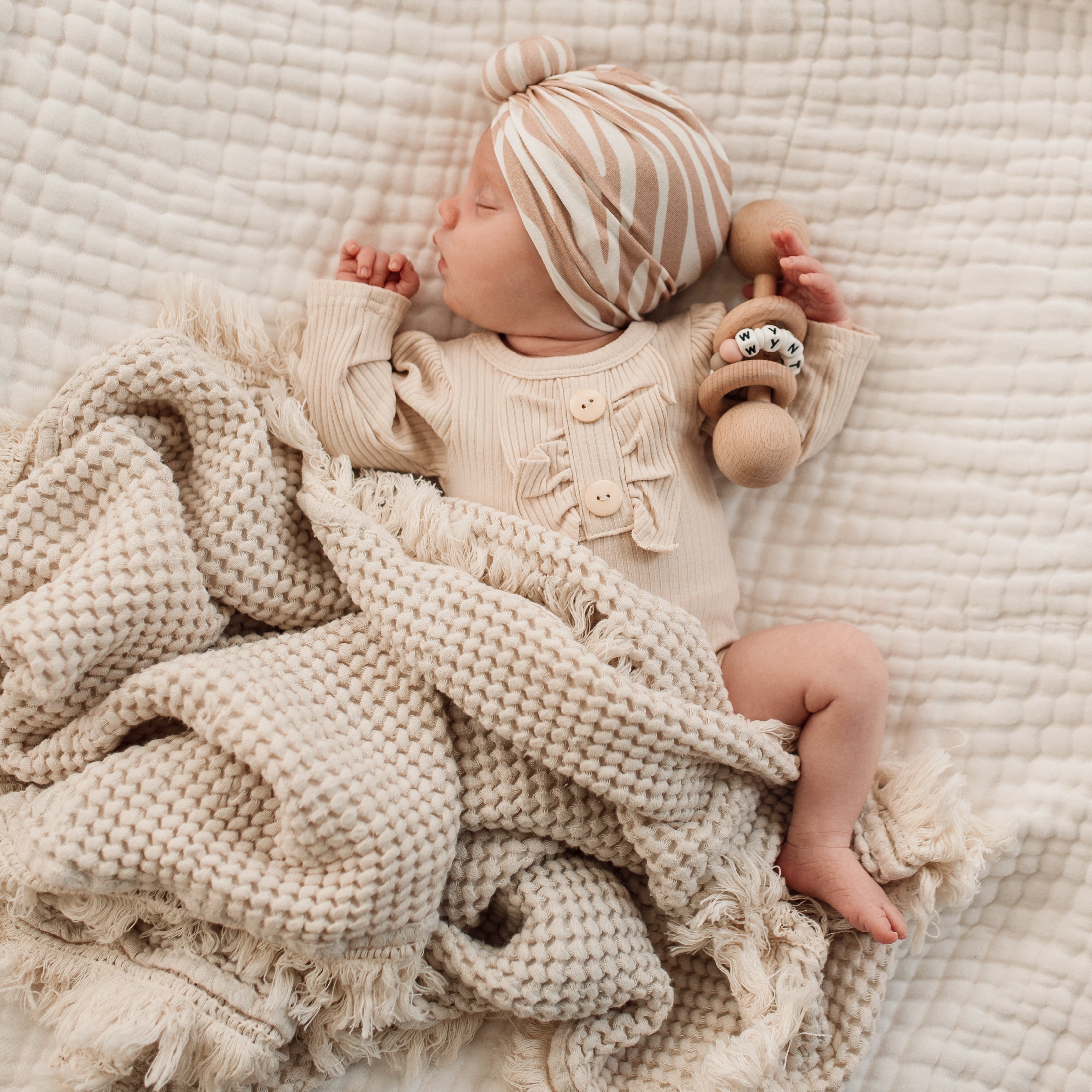 Wooden Keepsake Rattle Personalised
