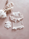 Oat with Coconut Frill Bodysuit