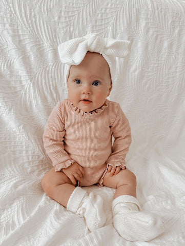 Oat with Coconut Frill Bodysuit
