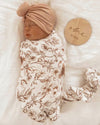 Vintage Botanical Muslin Swaddle