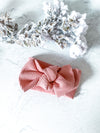 Soft Pink Stripe Knit Headband