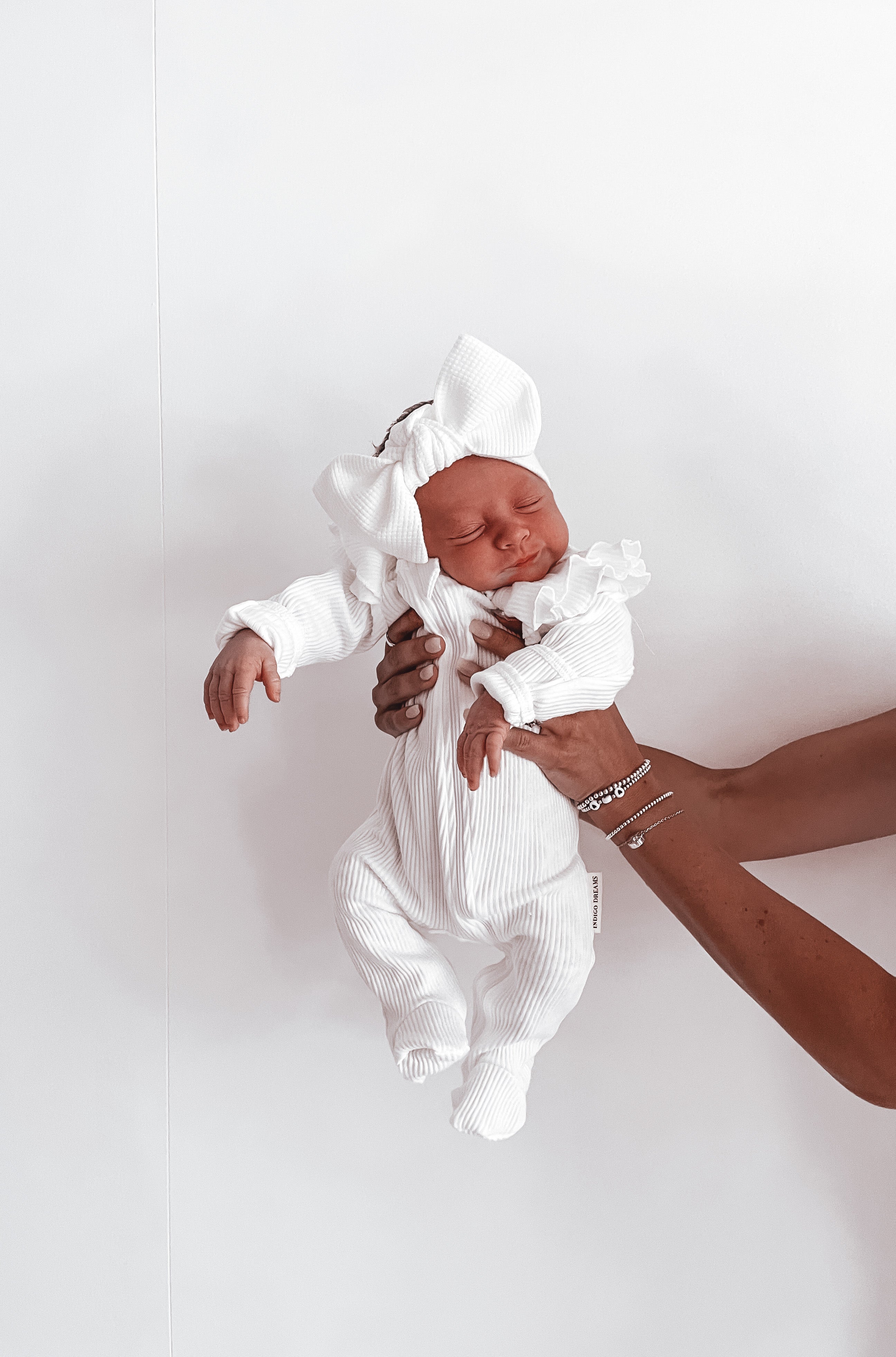 White Ruffle Onesie