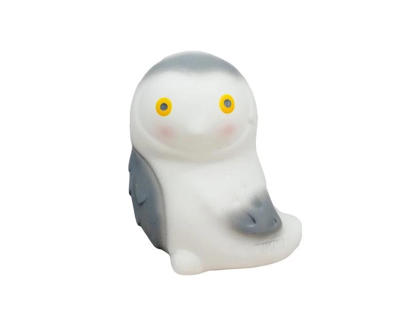 Tikiri Arctic Snowy Owl Rubber Teether and Rattle