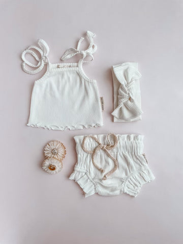 Pink Cream Frill Bloomers